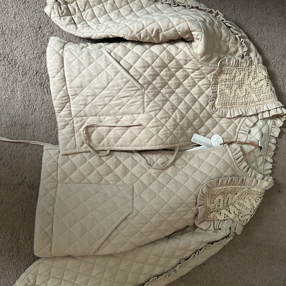 BNWT Cleobella Quilted Frida Jacket in Oatmeal - Picture 4 of 6